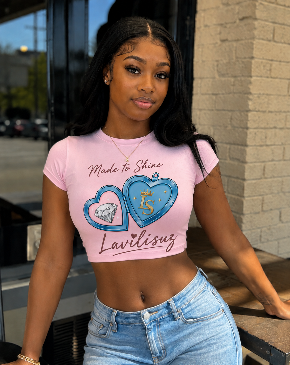 Made to Shine Crop Tee – Lavilisuz