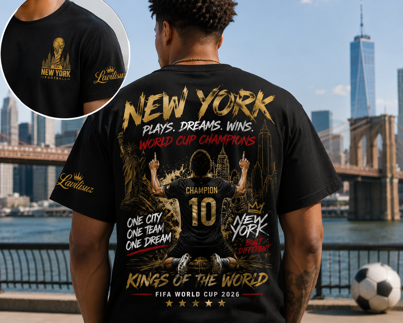 FIFA World Cup 2026 "Kings of the World" New York Tee