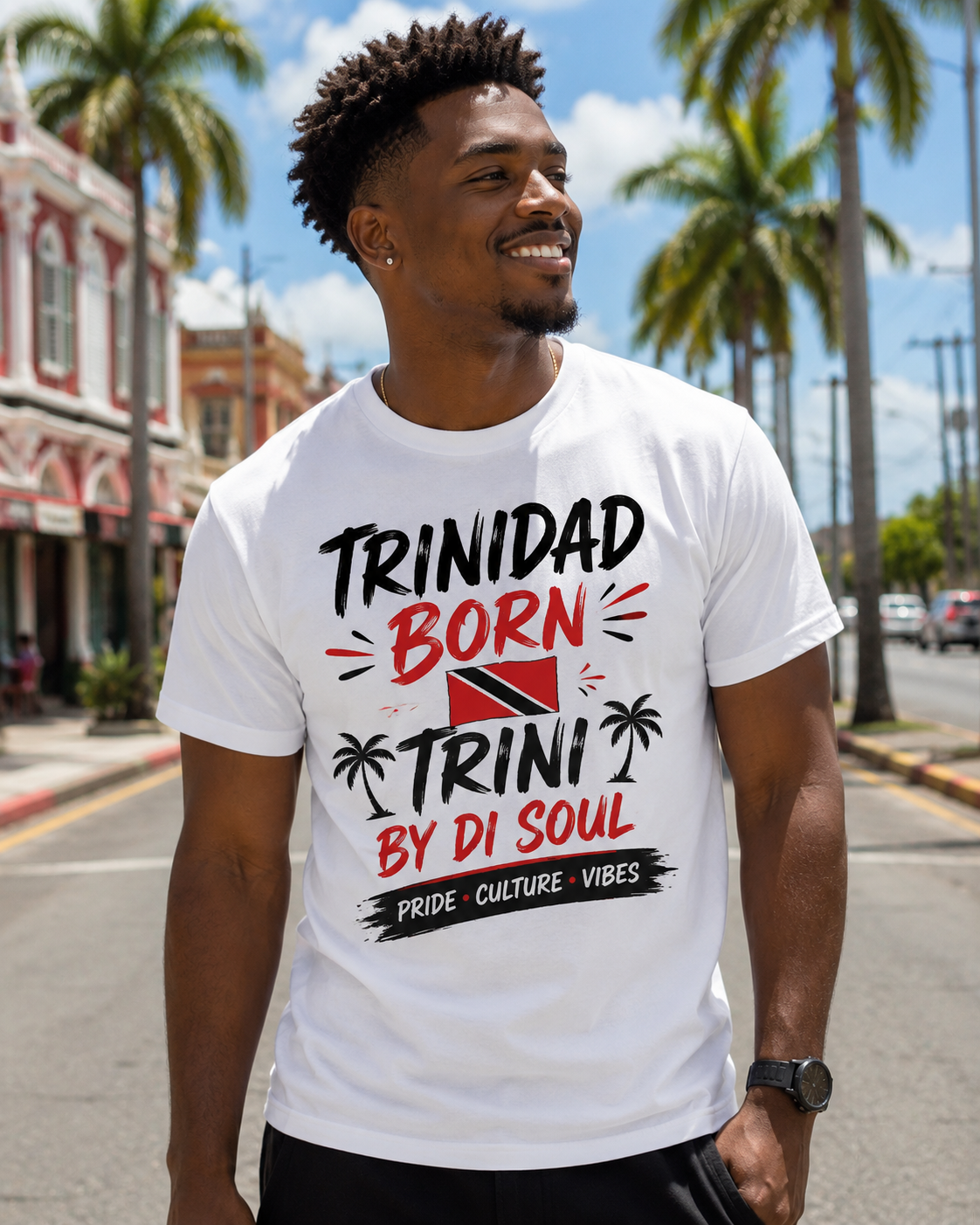 Trinidad Born Trini By Di Soul Tee