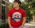 America 250 Memorial Day Tee — Honor. Remember. Celebrate.