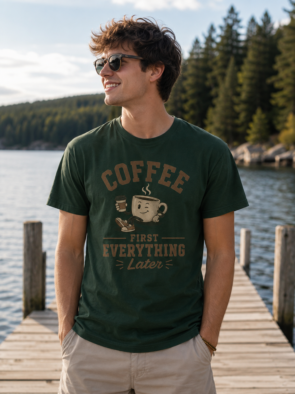 Coffee First, Everything Later Tshirt