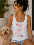Dog Mom Pink Doodle Tank Top