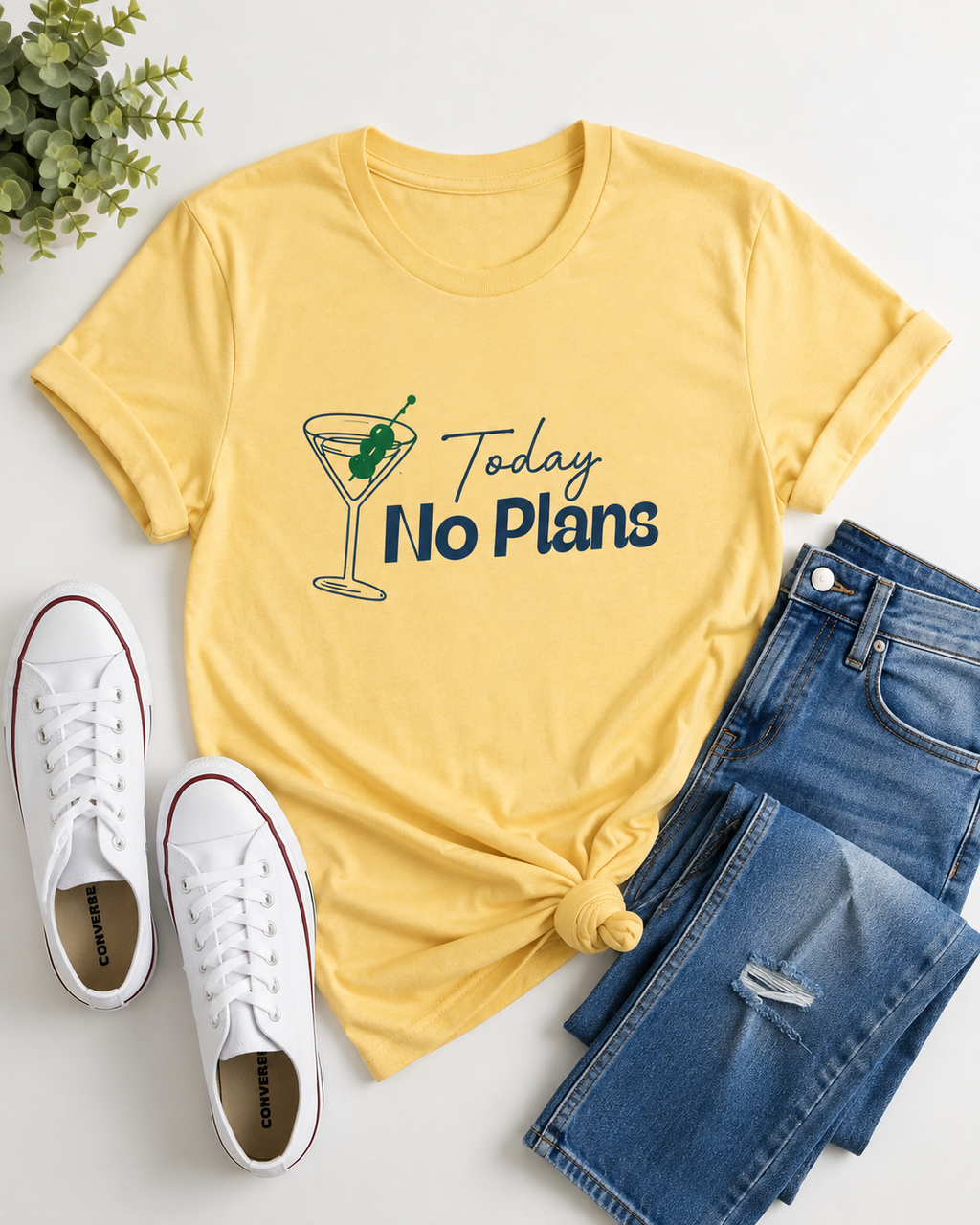 Today No plans Graphic T-shirt