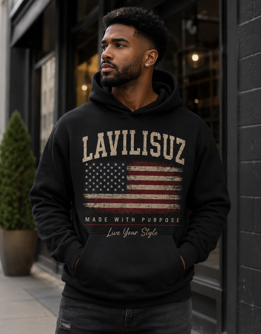 American flag Unisex Hoodie
