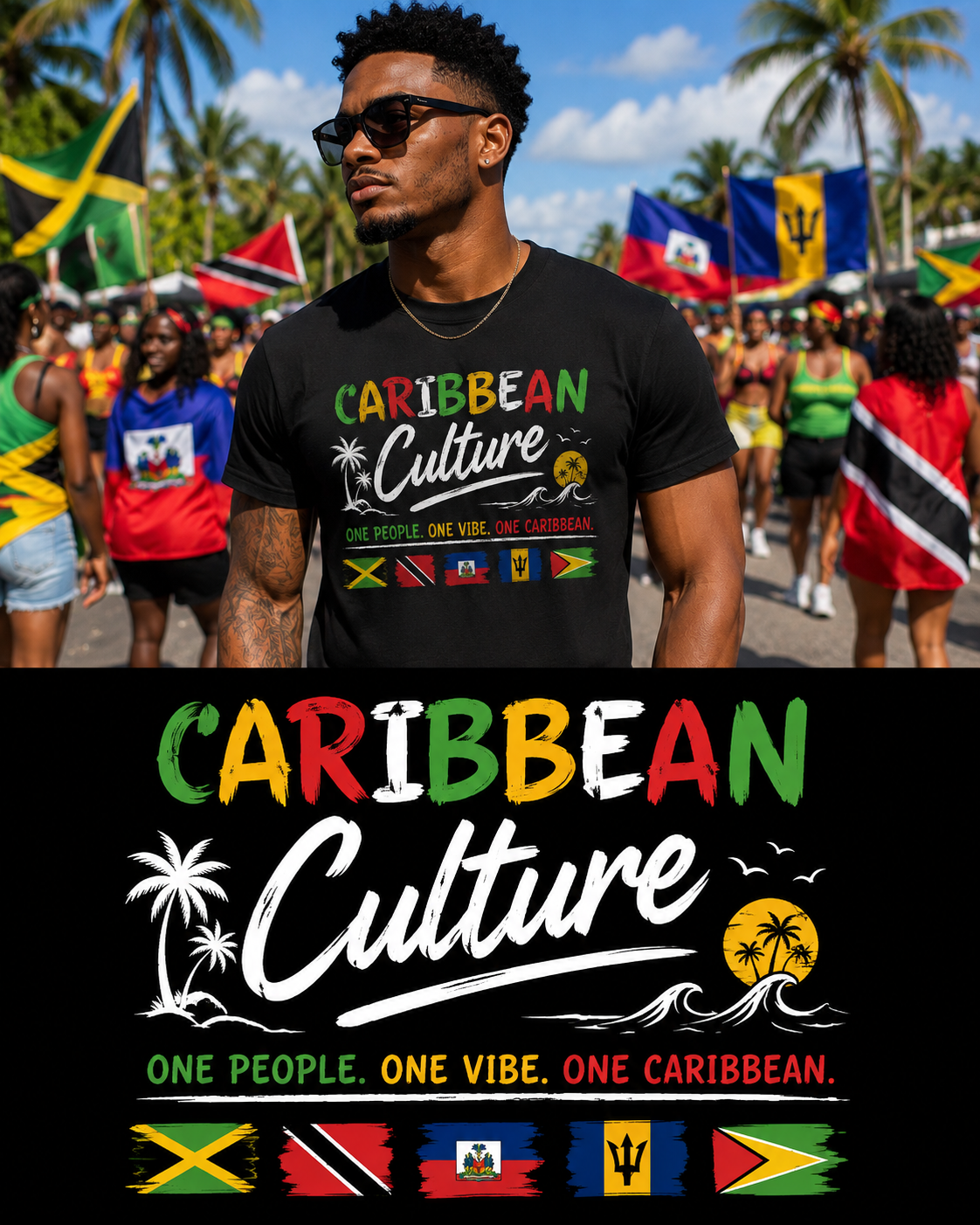 Caribbean Graphic  T-Shirt