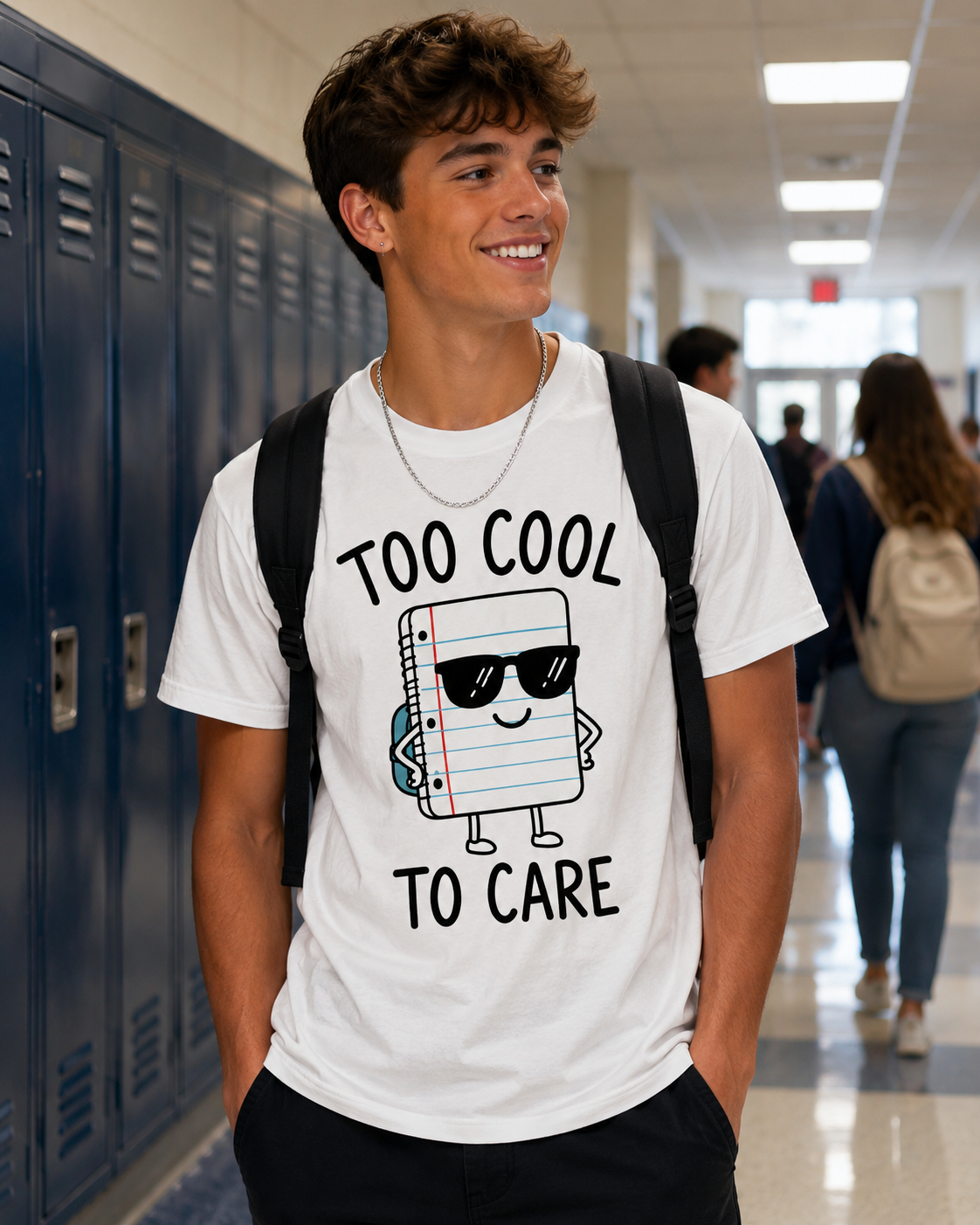 Too Cool To Care Graphic Tee