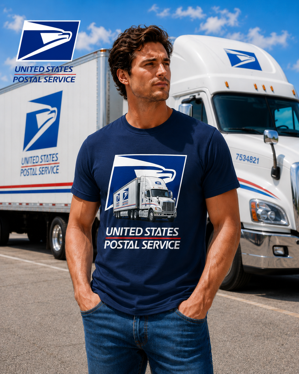 USPS Postal Service Graphic Tee