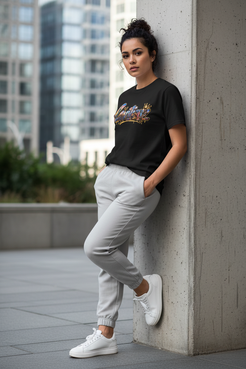 Lavilisuz Black Tee - City Wall