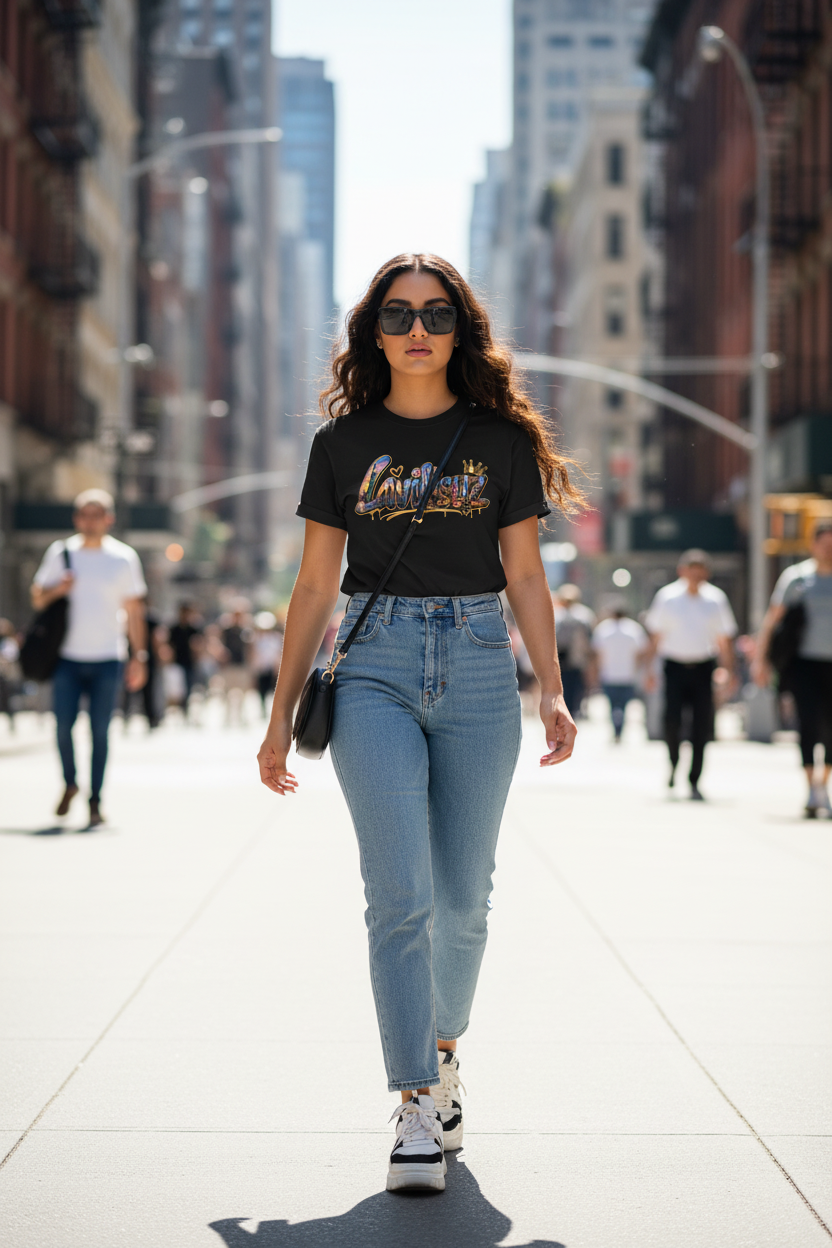 Lavilisuz Black Tee - NYC Street