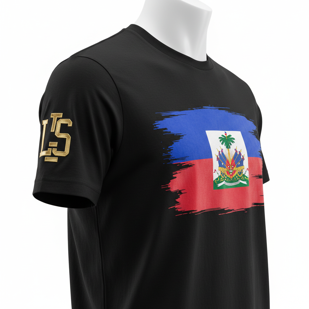 Lavilisuz Men's Haitian Flag Tee