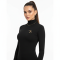 Lavilisuz Women's Fitted Turtleneck - Black