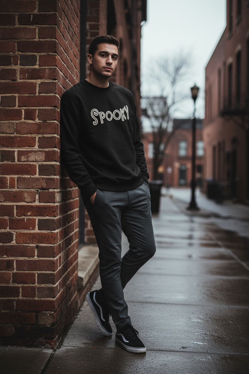 Spooky Sweatshirt - Brick Wall