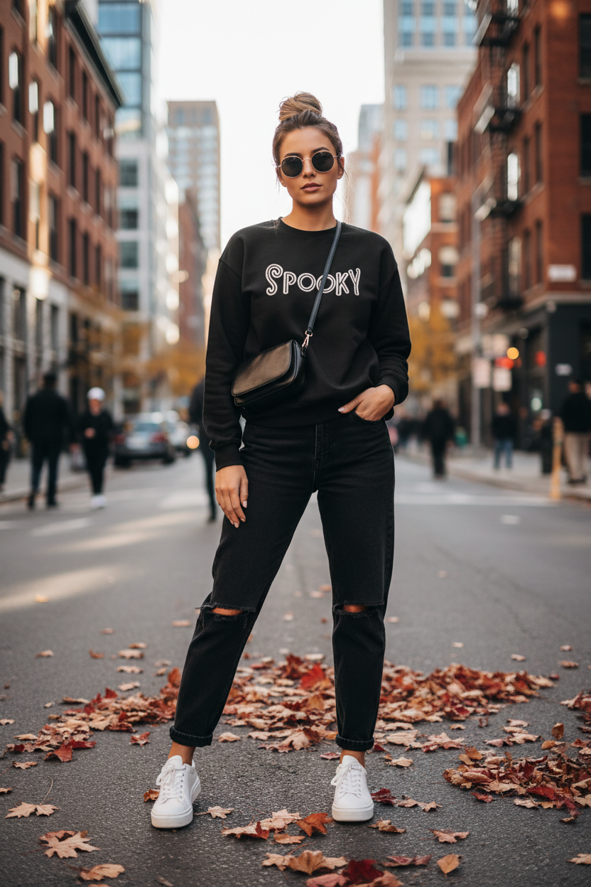 Spooky Sweatshirt - City Street