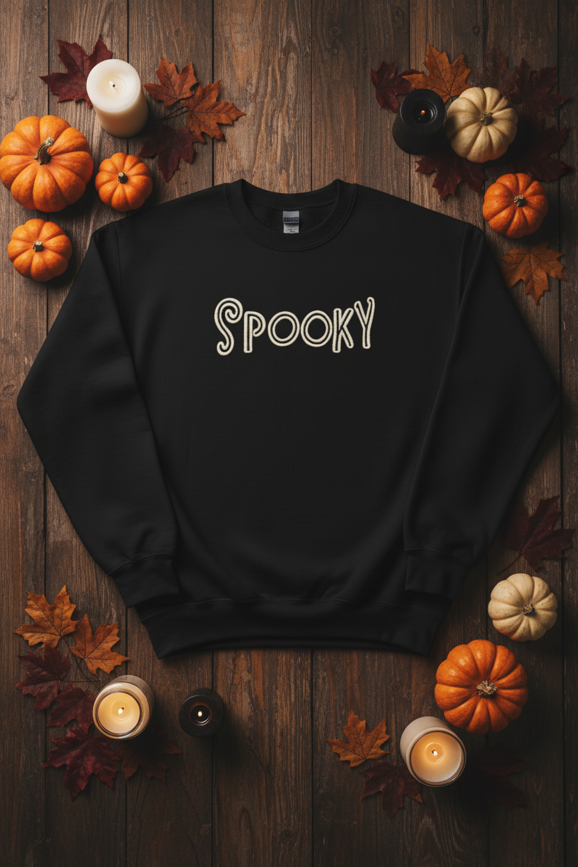 Spooky Sweatshirt - Flat Lay