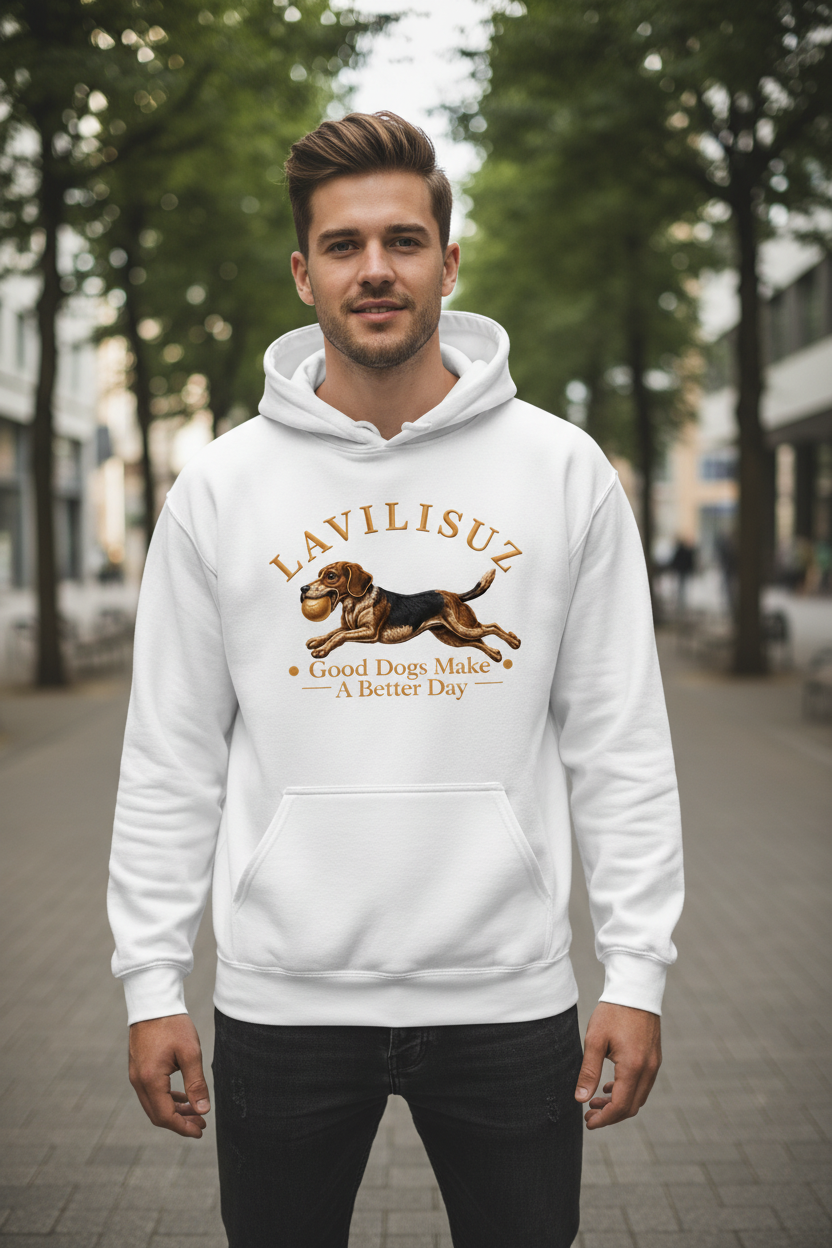 White Hoodie Front