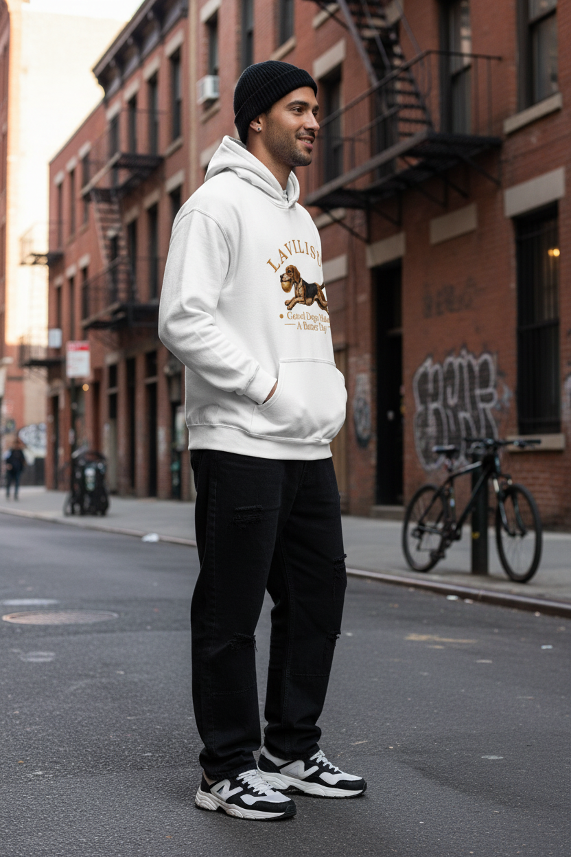 White Hoodie Side